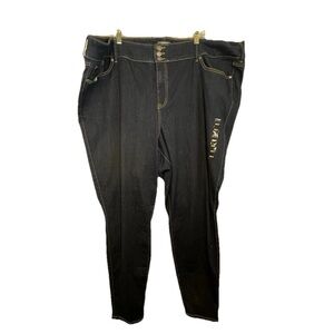 Torrid Crop Jegging Super Soft Women's Size 30 Dark Wash 3 Button